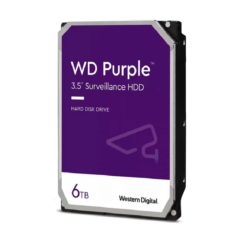 هارد دیسک اینترنال وسترن دیجیتال مدل Purple WD64PURZ ظرفیت 6 ترابایت (اصلی)